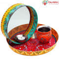 Karwa Chauth Plate Set - photo
