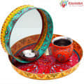 Karwa Chauth Plate Set - left_view