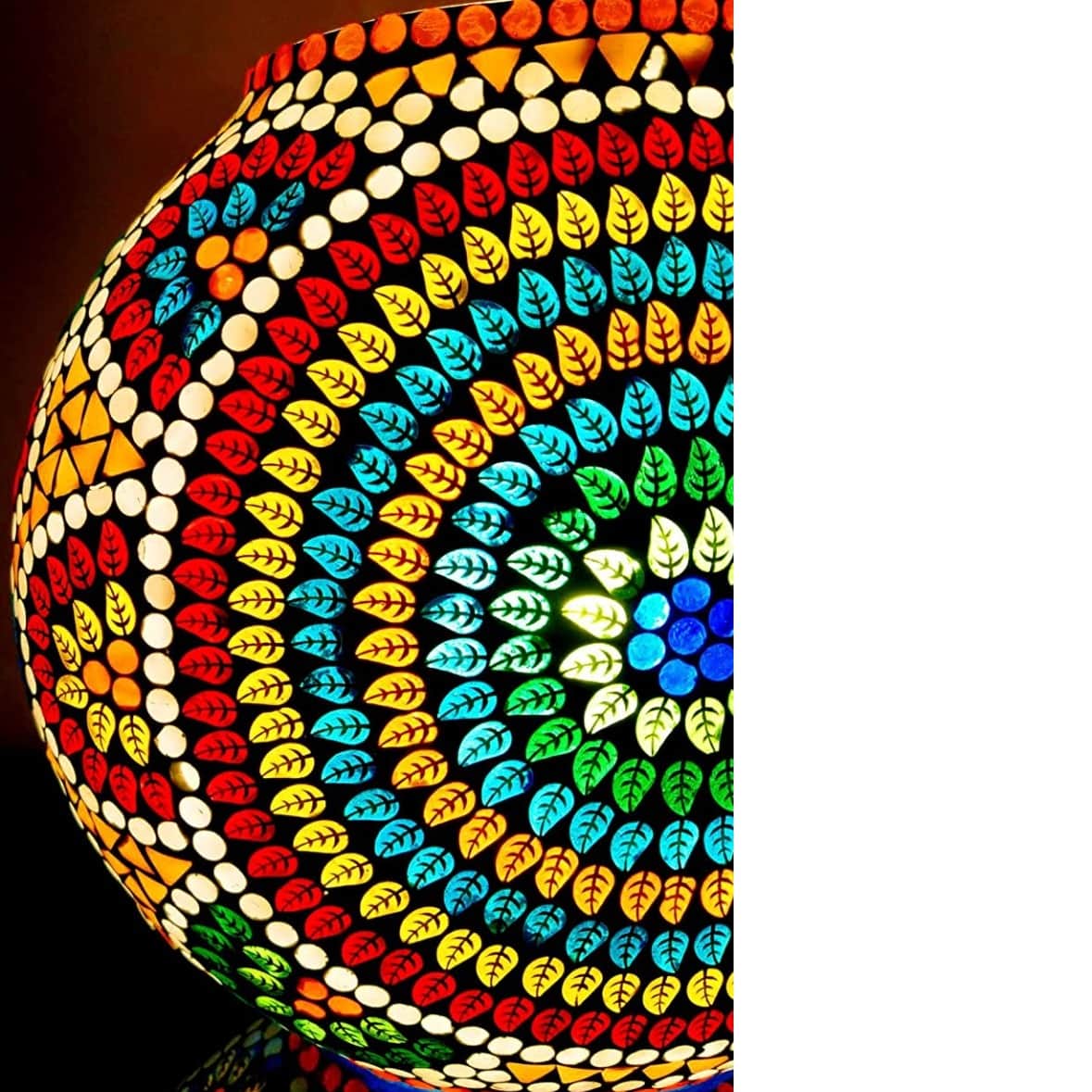 Dome shape table lamp - top_view