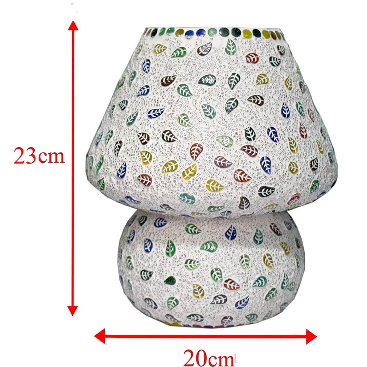 Mosaic Glass Table Lamp - front_view