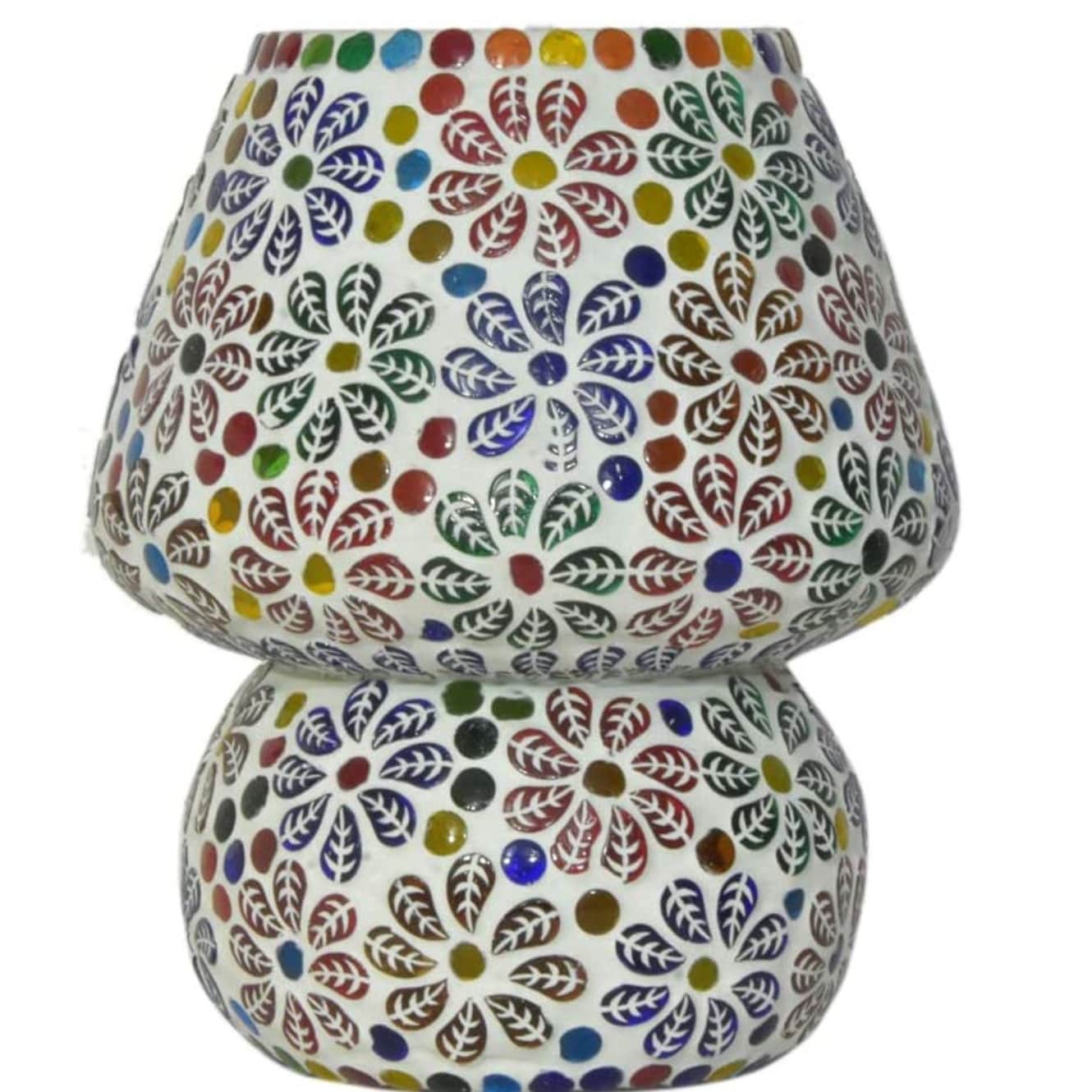 Mosaic Glass Table Lamp - top_view