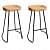 Set of 2 Saddle Bar Stool  (30 INCH) - front_view