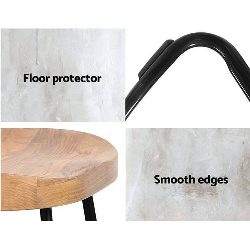 Set of 2 Saddle Bar Stool  (30 INCH)