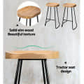 Set of 2 Saddle Bar Stool  (30 INCH) - rear_view