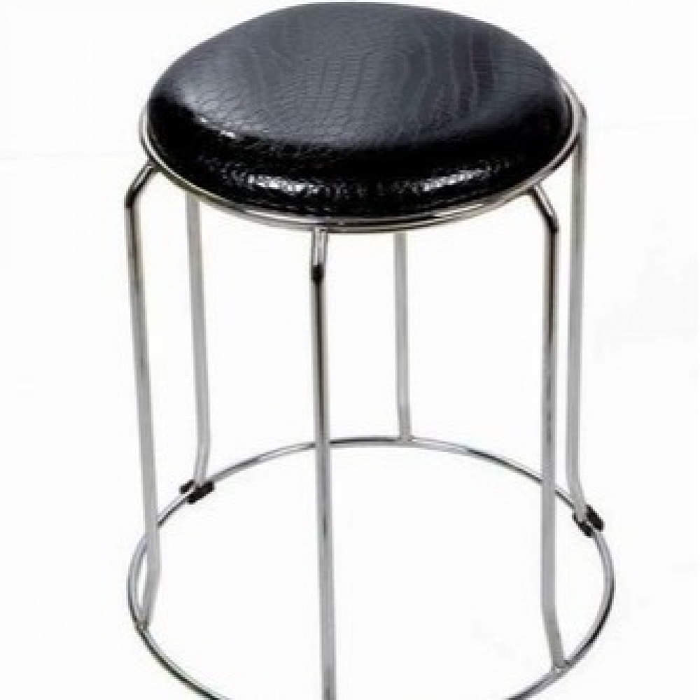 Stainless Steel Bar Stool (Black) - photo