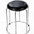 Stainless Steel Bar Stool (Black) - rear_view