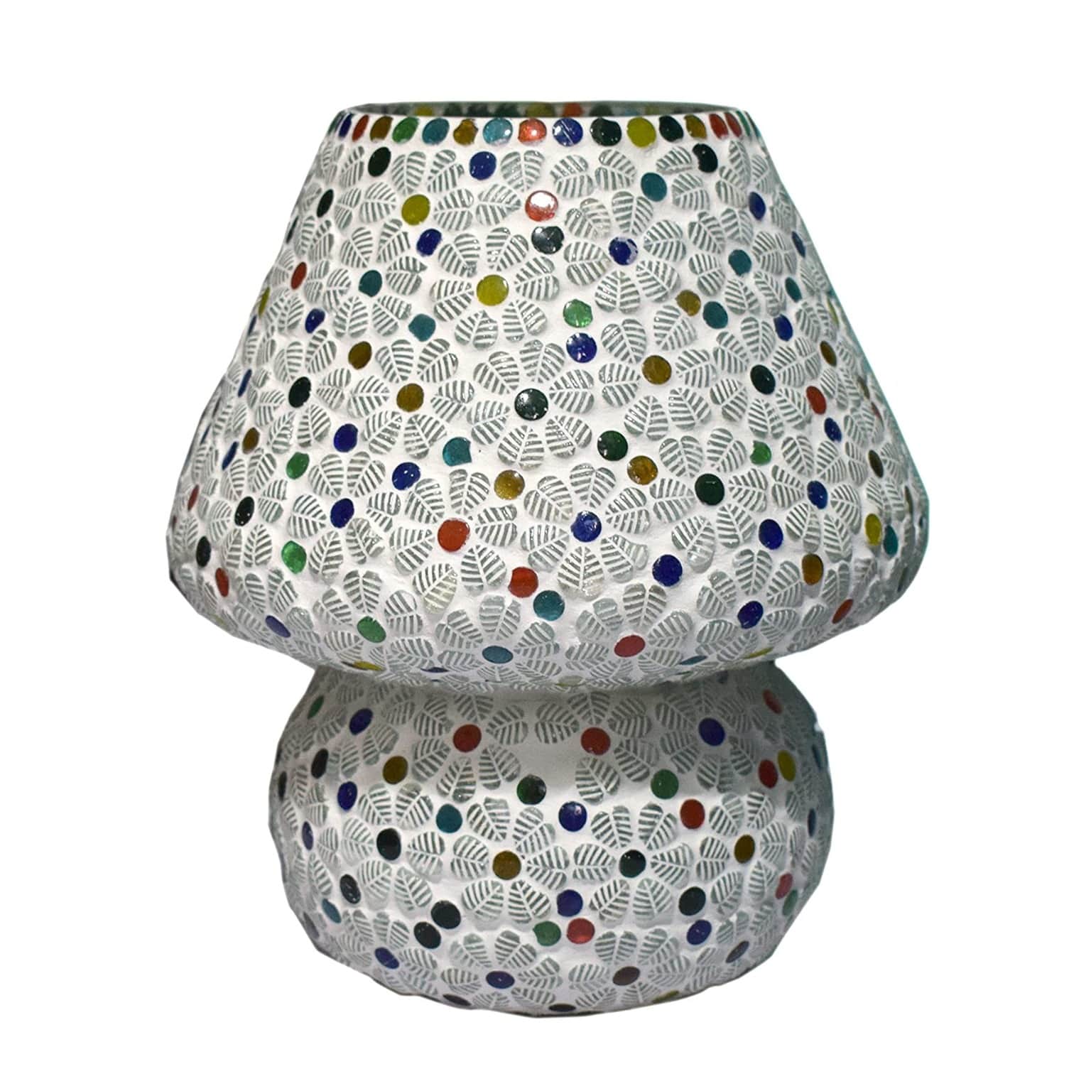 Mushroom Shape Multicolor Table lamp - top_view