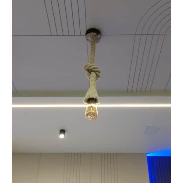 Rope  Hanging Light - front_view