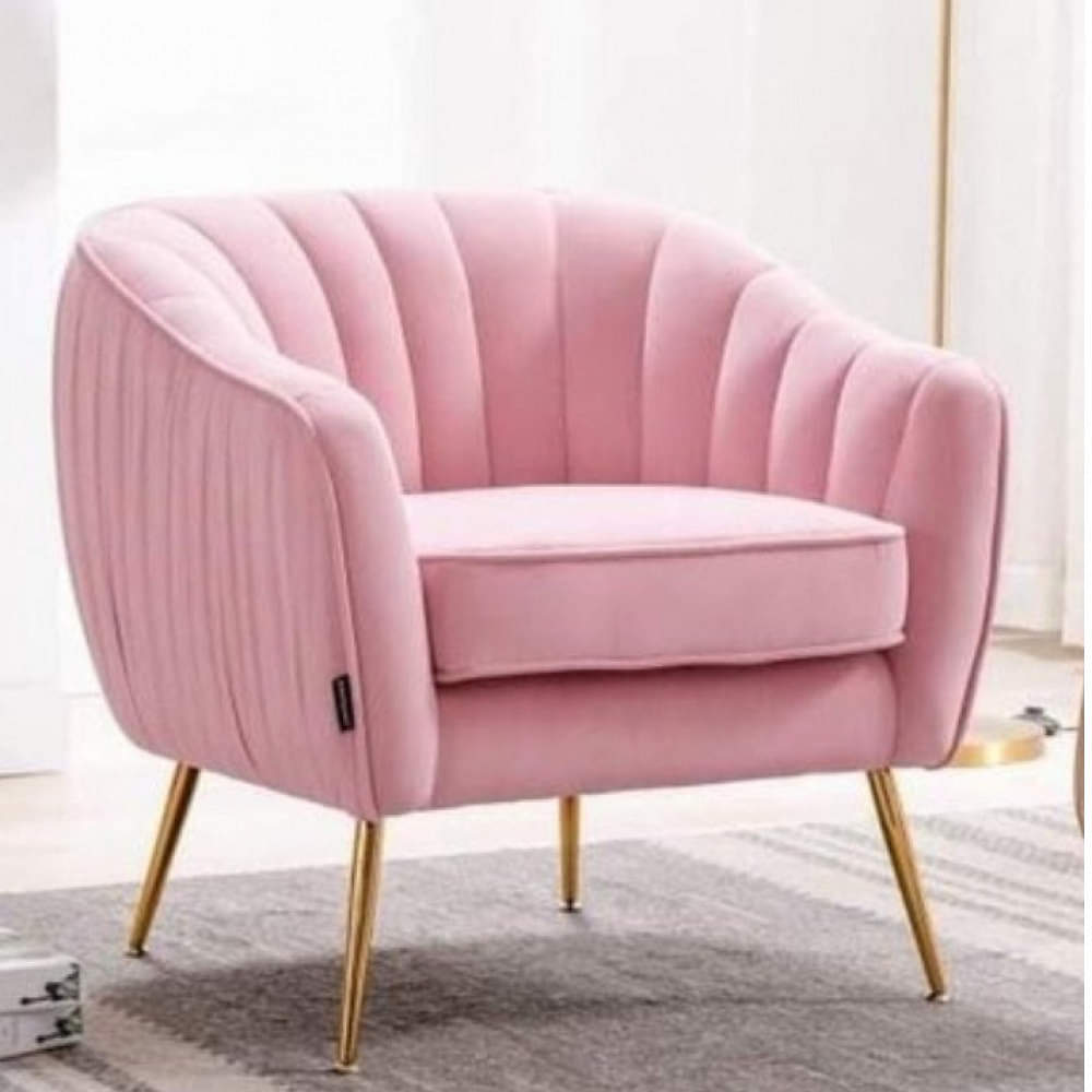 Designer Lounge Chair in Velvet - photo