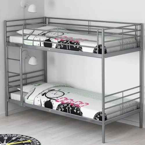 Crater Metal Bunk Bed (Grey)