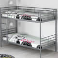 Crater Metal Bunk Bed (Grey) - front_view