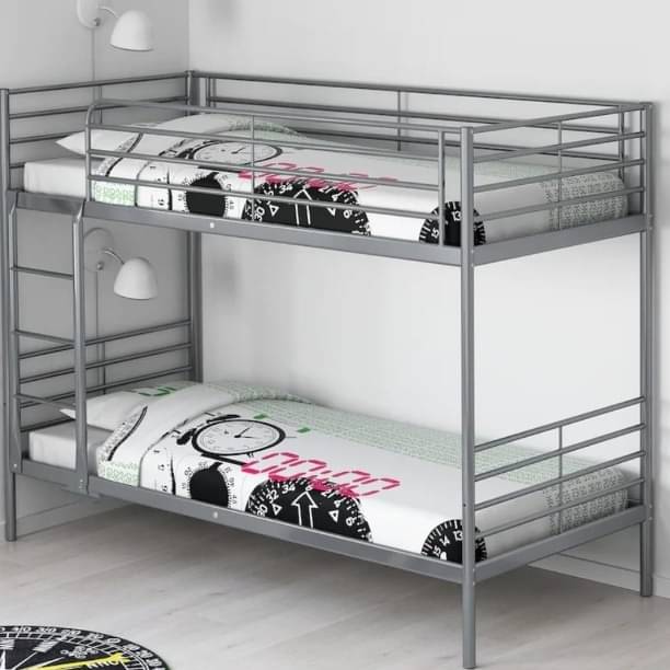 Crater Metal Bunk Bed (Grey)