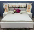Michigan Pine Wood Traditional Double Bed - photo