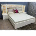 Michigan Pine Wood Traditional Double Bed - front_view