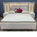 Michigan Pine Wood Traditional Double Bed - top_view