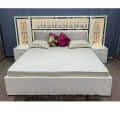 Michigan Pine Wood Traditional Double Bed - rear_view