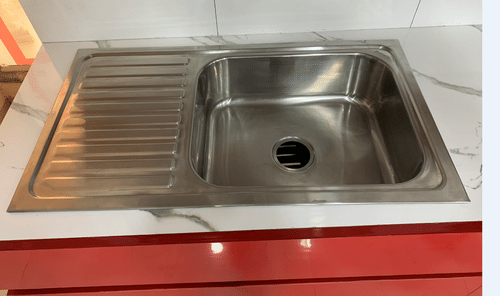 Stainless Steel Single Bowl Kitchen Sink With Drain Board