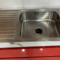 Stainless Steel Single Bowl Kitchen Sink With Drain Board - photo
