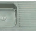 Stainless Steel Single Bowl Kitchen Sink With Drain Board - front_view