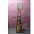 Printed Metal Shade Tripod Floor Lamp with Natural Wood Base - photo