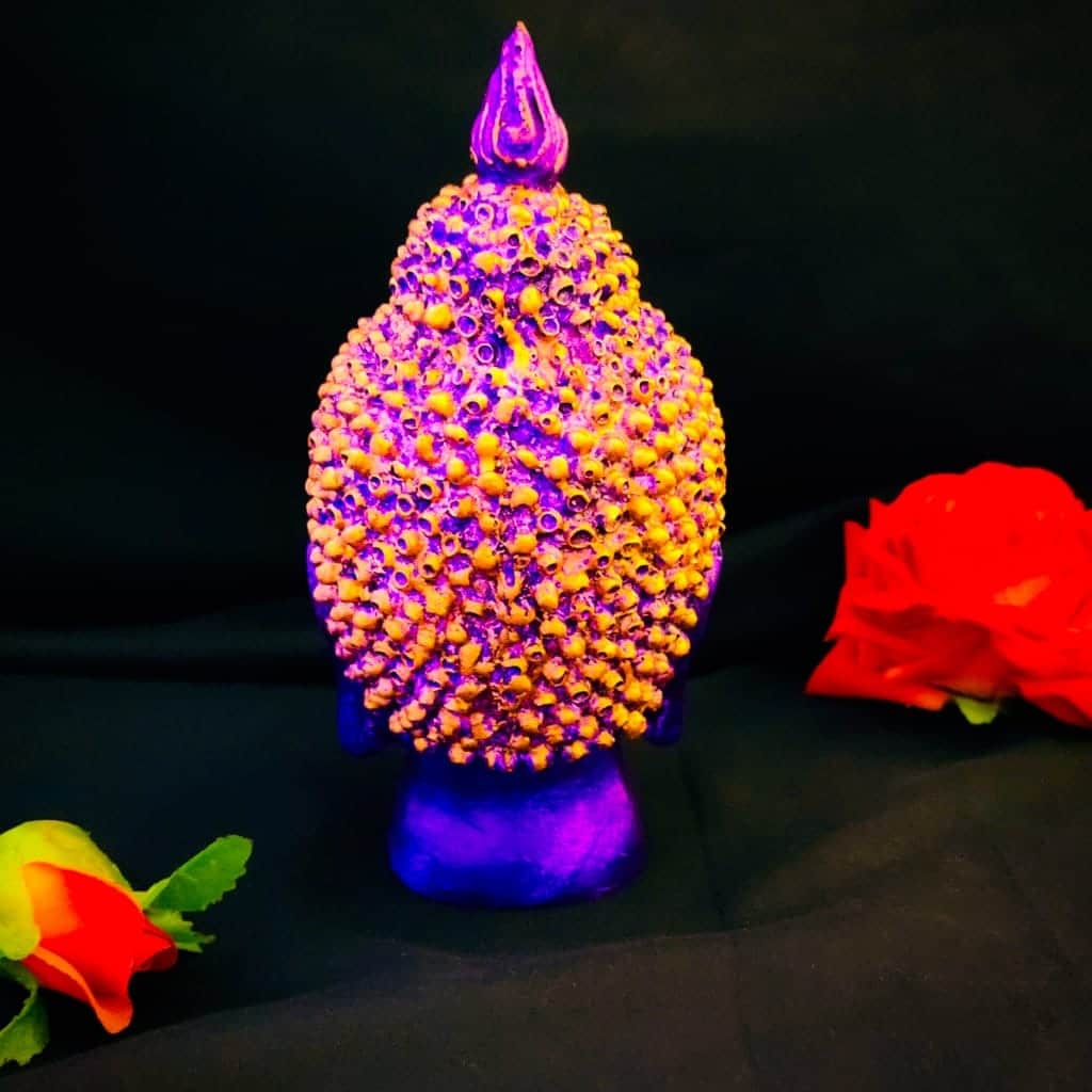 Buddha Head Statue - rear_view