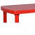 Red Plastic Table & Chair Set - top_view