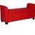 Polo Recamier with Storage in Red Colour - top_view