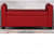 Polo Recamier with Storage in Red Colour - left_view
