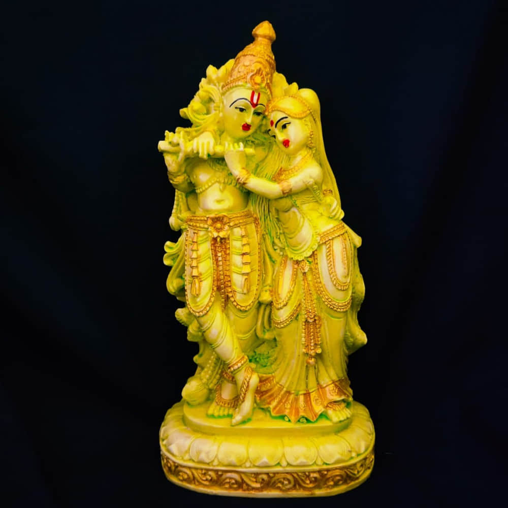 Radha Krishna Standing Idol - photo