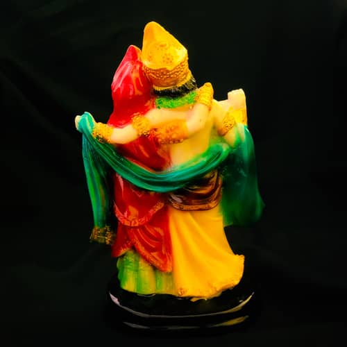 Radha Krishna Idol in Multicolor