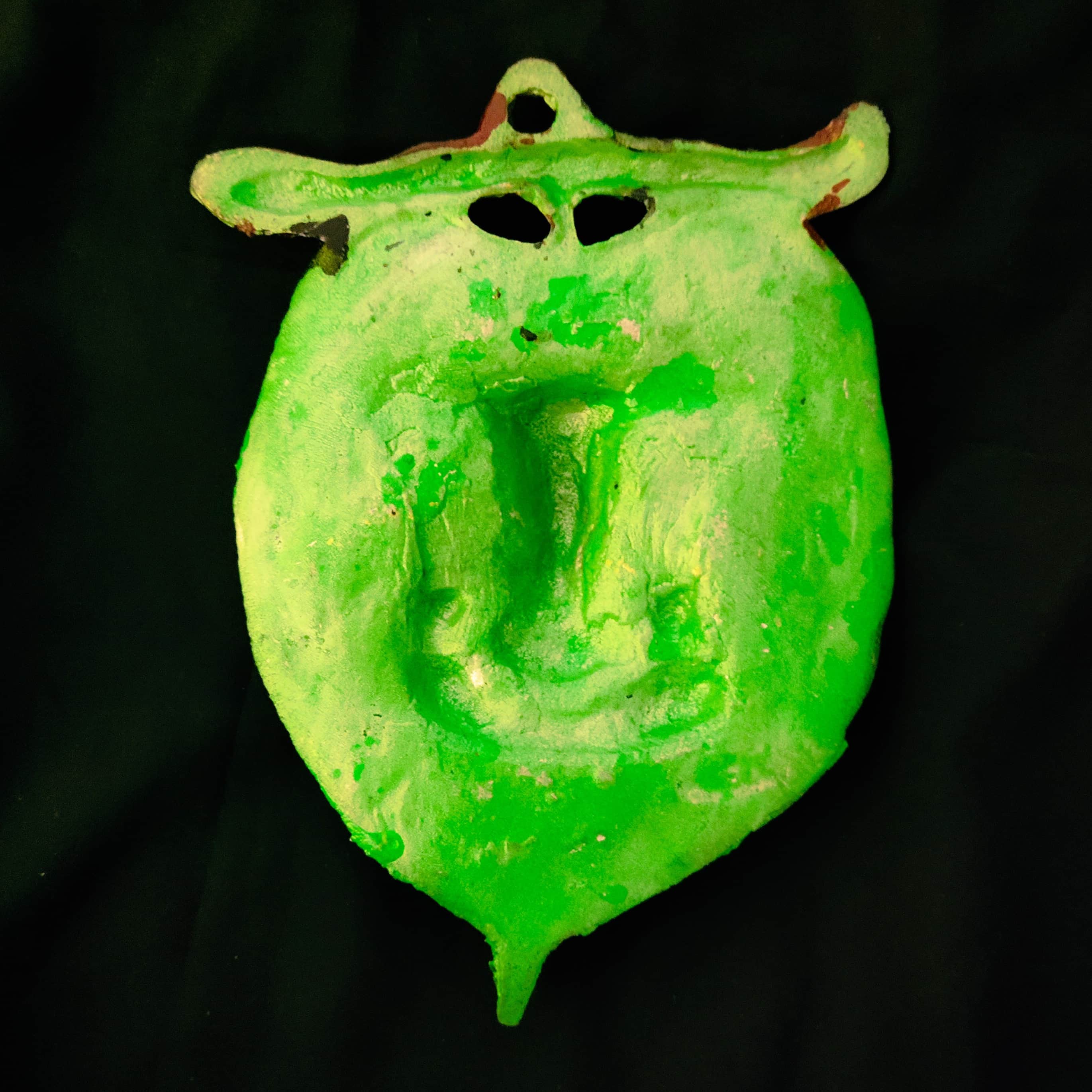 Ganesha with Leaf Wall Hanging - rear_view