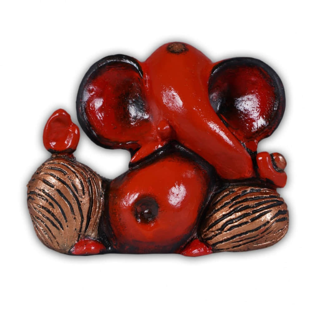 Lord Ganesh Standing Resin Idol - photo