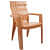 Plastic Outdoor/Indoor Chair (glossy finish) - front_view