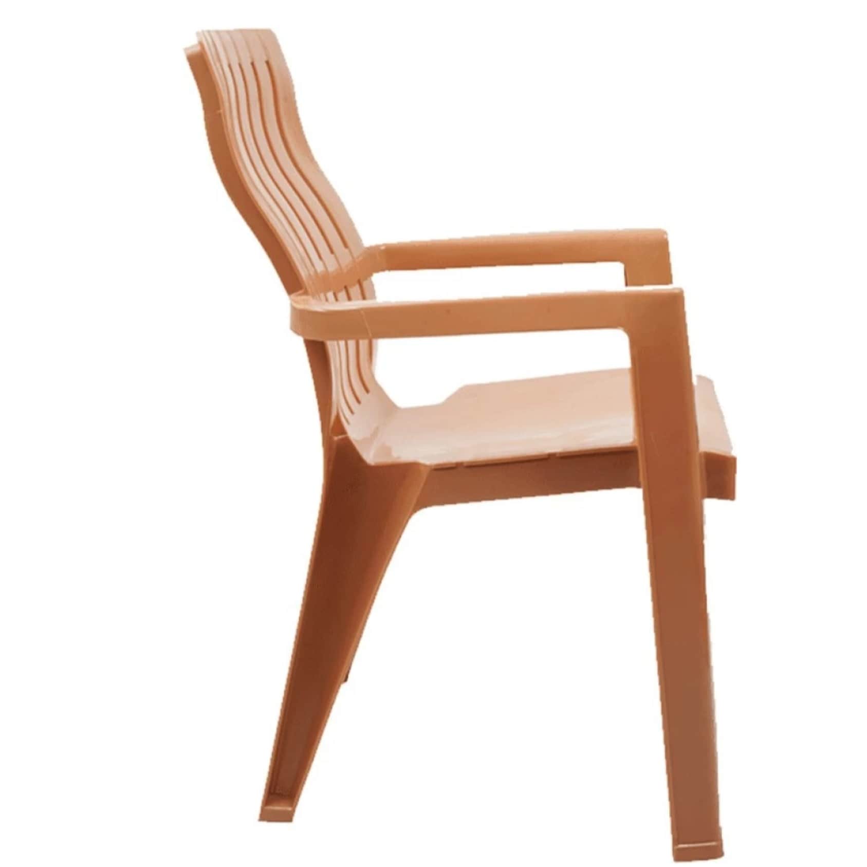 Plastic Outdoor/Indoor Chair (glossy finish) - top_view
