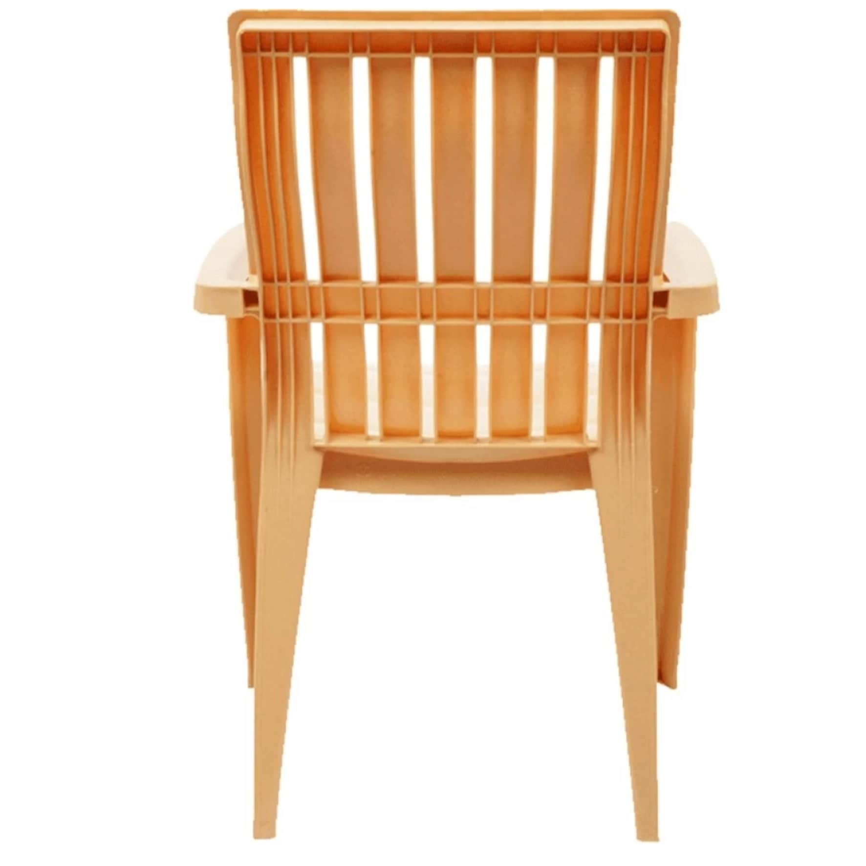 Plastic Outdoor/Indoor Chair (glossy finish) - rear_view