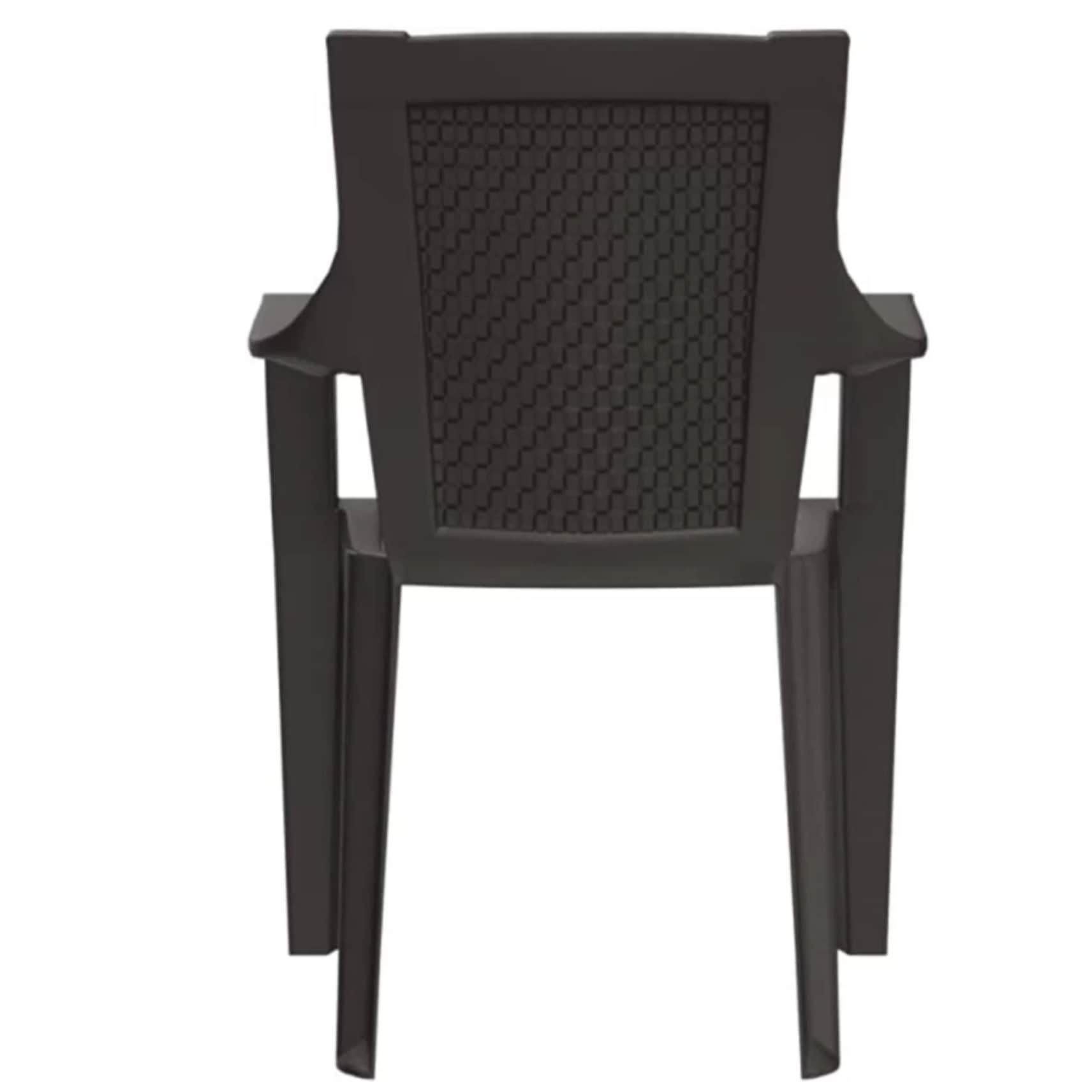 Nilkamal Mystique Rosa Plastic Outdoor Chair - rear_view