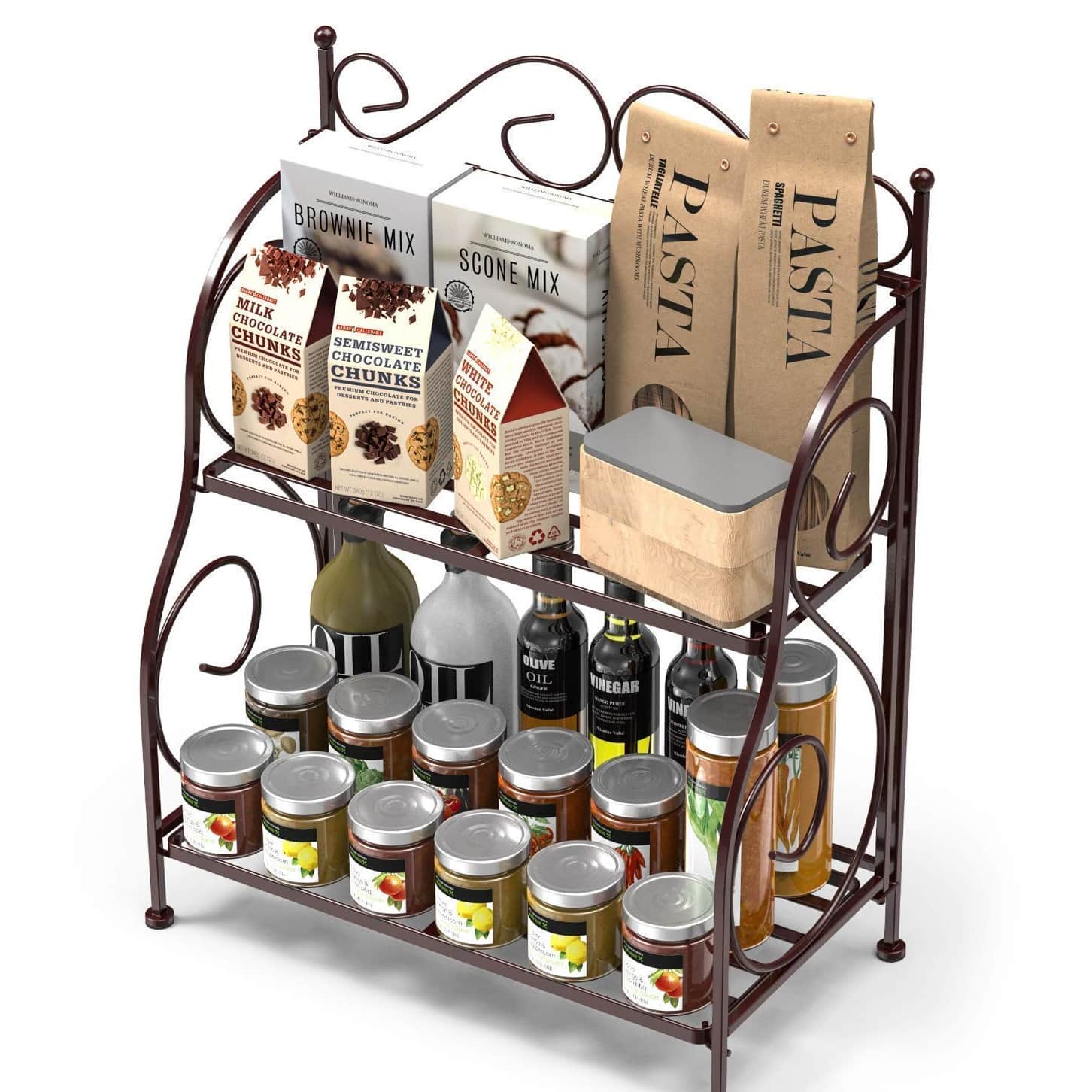 Black Spice Rack - front_view