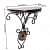 Wrought Iron Shelves Set of 2 Wall Bracket - rear_view