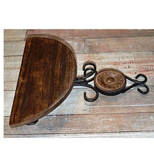 Wrought Iron Shelves Set of 2 Wall Bracket - right_view