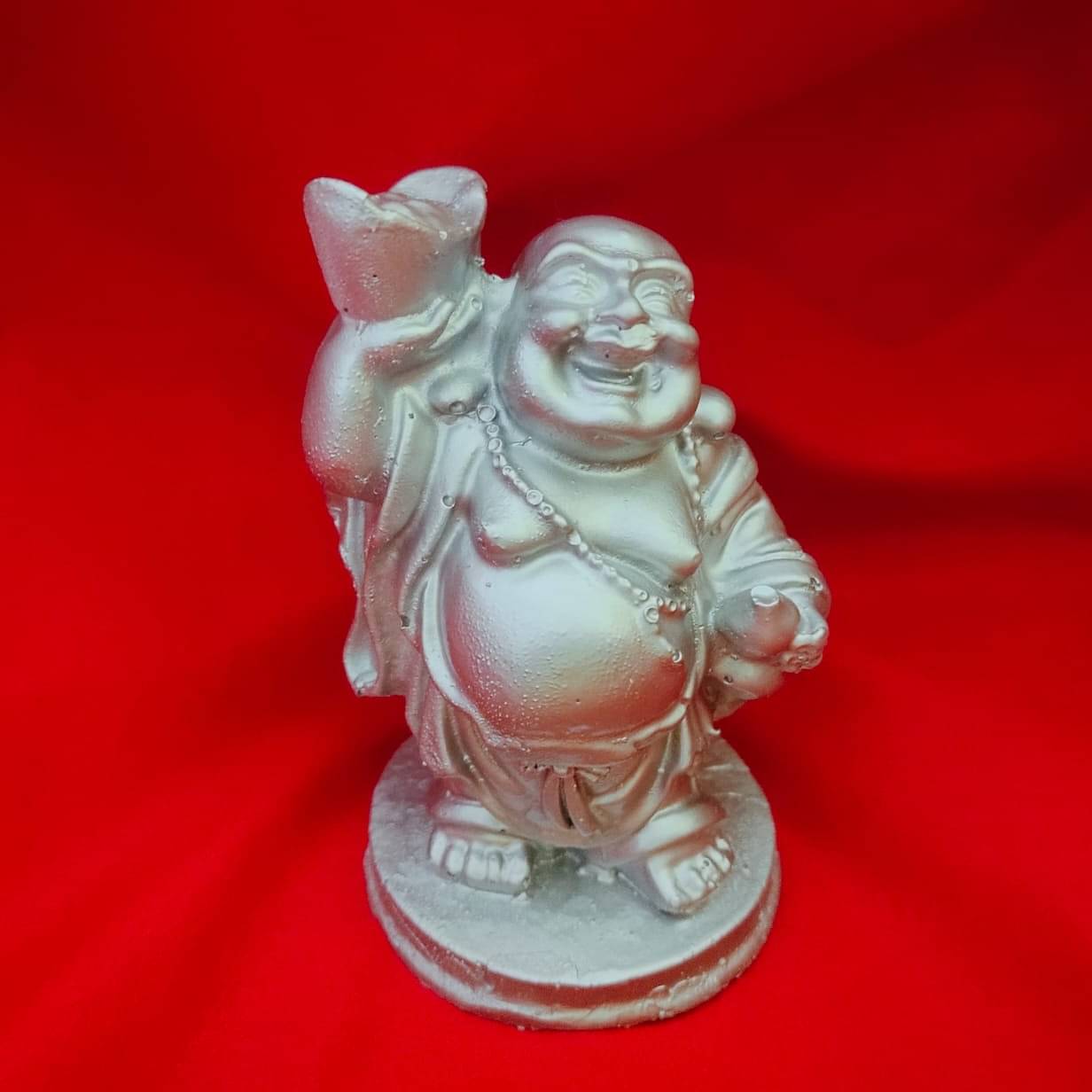 Laughing Buddha In Silver Colour