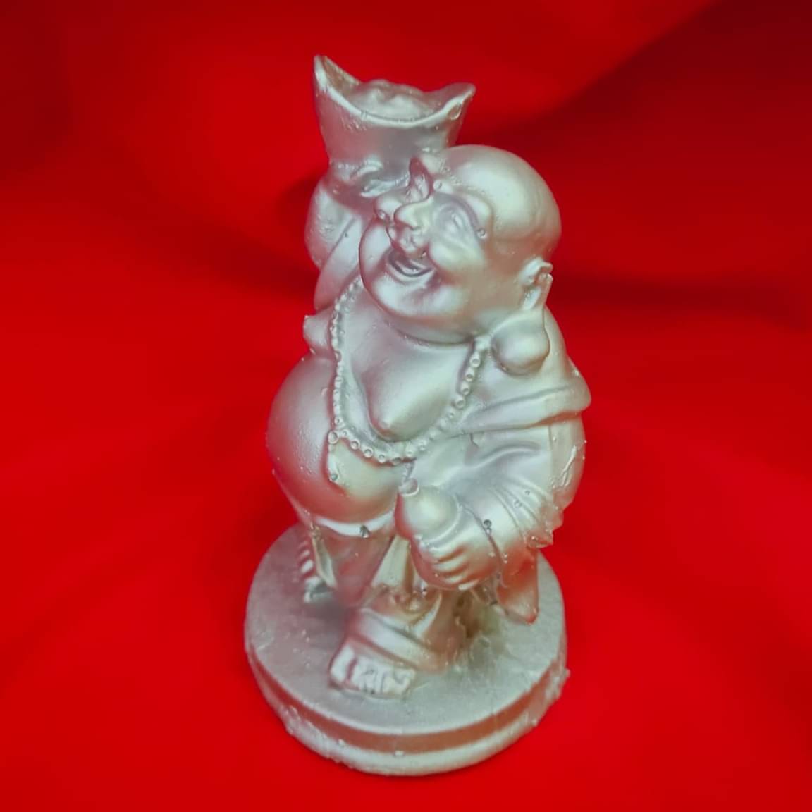 Laughing Buddha In Silver Colour