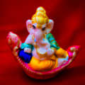 Lord Ganesha on Boat Idol - photo