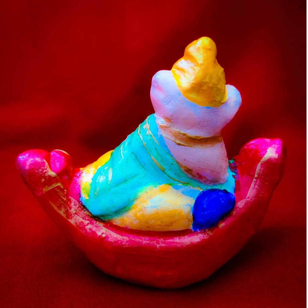 Lord Ganesha on Boat Idol