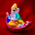 Lord Ganesha on Boat Idol - left_view