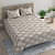White Leaves Queen Size Bed sheet - photo