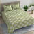 White Leave Queen Size Bed sheet - front_view
