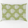 White Leave Queen Size Bed sheet - rear_view