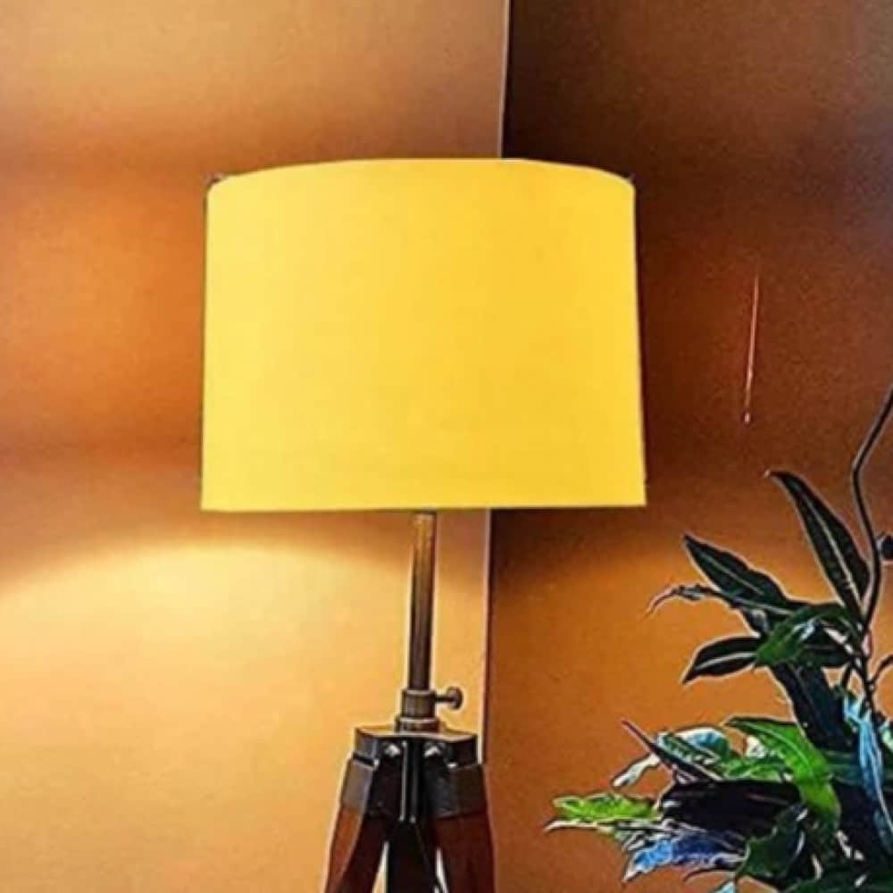 Antique Villa Lampshade with Yellow Color - photo