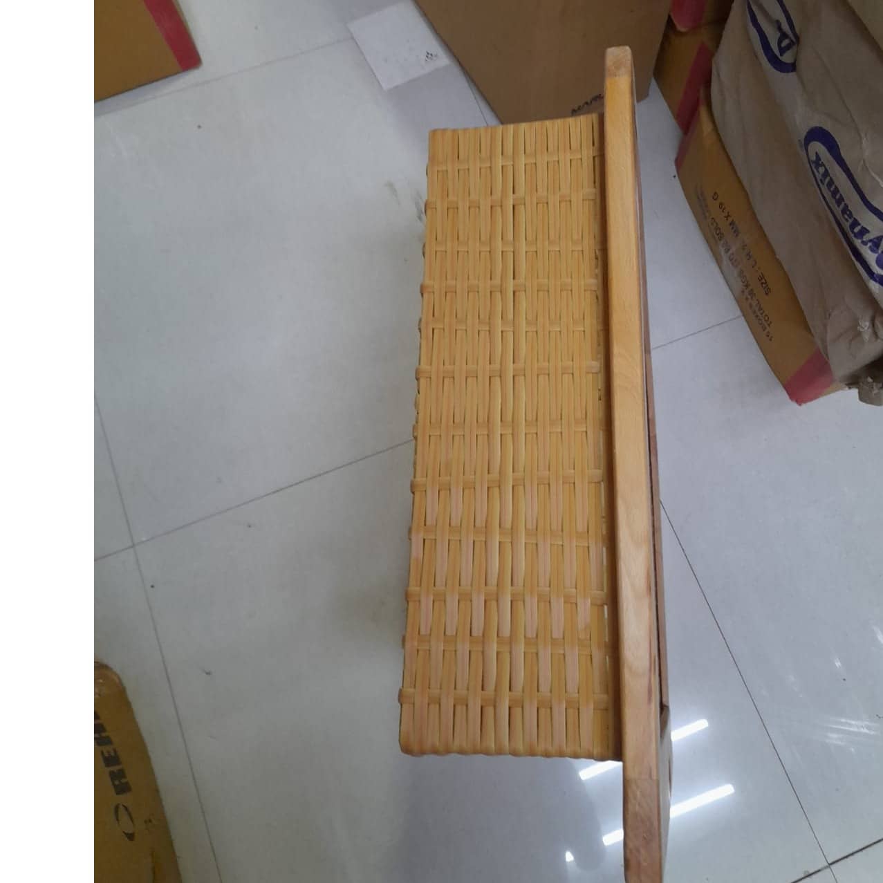 PVC Wicker Basket With Vertical Partition