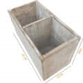 White Mango Wood Tissue Holder - photo